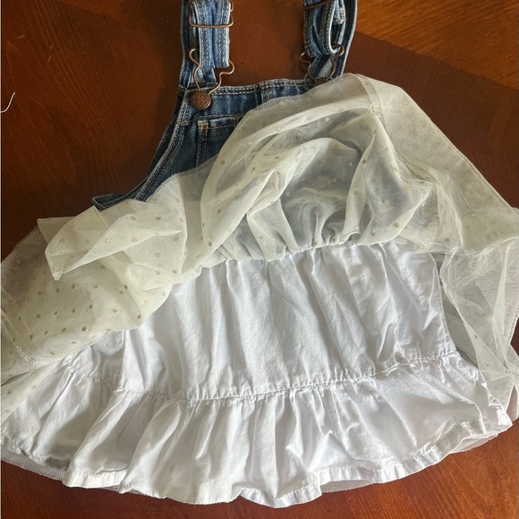 Oshkosh Girls Denim Dress Ballerina Tulle Skirt 18 Months - Picture 6 of 8